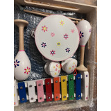 Small Foot Hudební sada Květina - sleva (vybaleno, prasklý 1 kastanět)