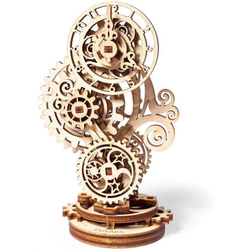 Ugears 3D dřevěné mechanické puzzle Steampunkové hodiny