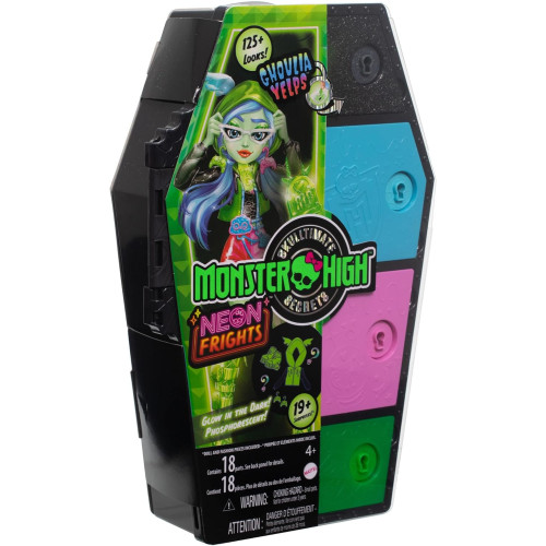 Mattel Monster High Skulltimate secrets panenka Neon Frights Ghoulia Yelps