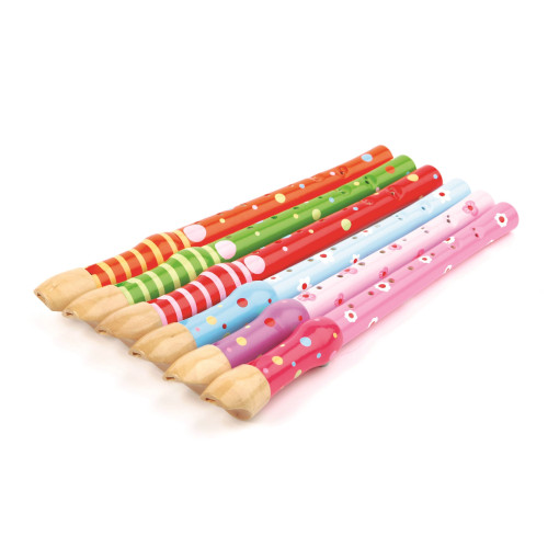 Tidlo Dřevěná flétna 1ks oranžová
