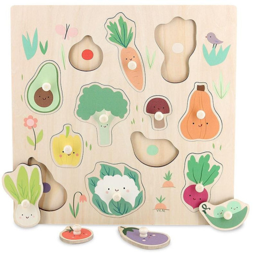 Vilac Puzzle s úchytem Zelenina od Sarah Betz