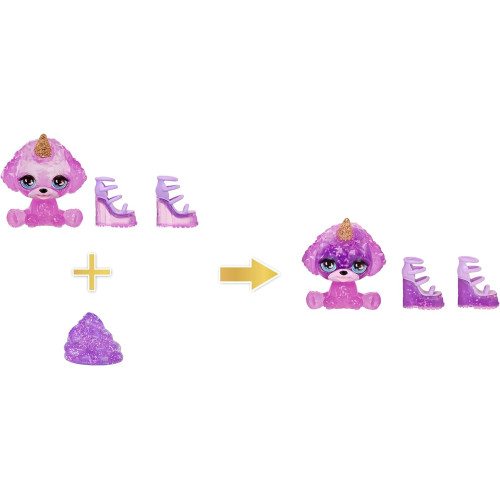 MGA Rainbow High Fashion panenka se slizem a domácím mazlíčkem - Violet Willow