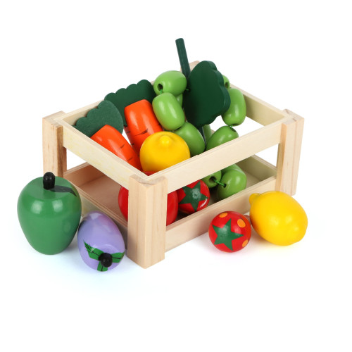 Small Foot Kuchyně přepravka se zeleninou