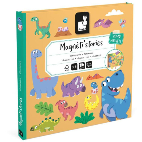 Janod Magnetická kniha Magnetistories Dinosaury