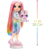 MGA Rainbow High Fashion panenka se slizem a domácím mazlíčkem - Amaya Raine