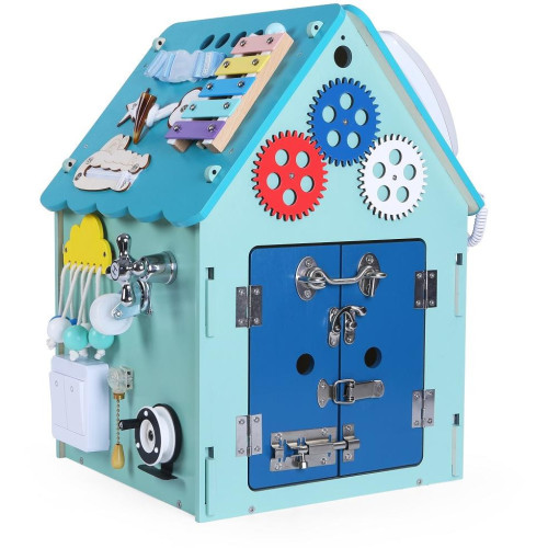 2Kids Toys Activity board Domeček modrý