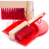 Bigjigs Toys úklidový hrací set červený