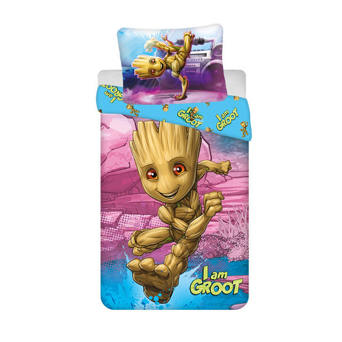 Jerry Fabrics povlečení  Frozen Groot "I am Groot" 140x200 70x90