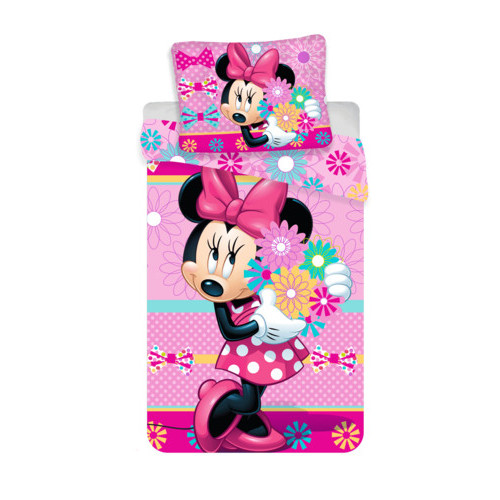 Jerry Fabrics povlečení Minnie "Bows and Flowers" 140x200 70x90