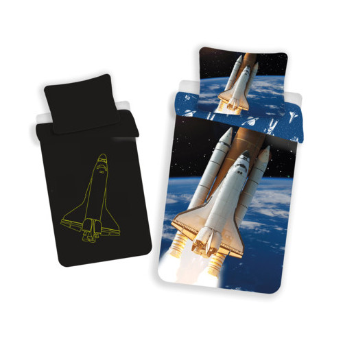 Jerry Fabrics povlečení Vesmír svítící 140x200 70x90