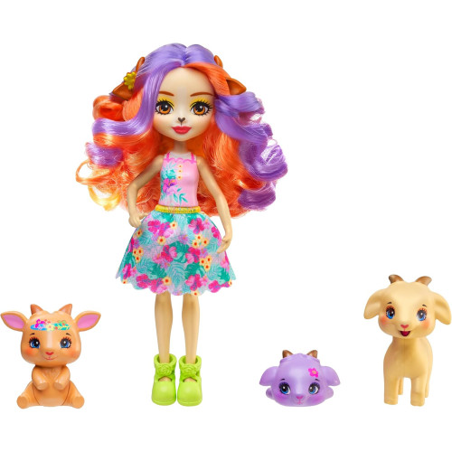 Mattel Enchantimals Sunshine Beach rodinka - Golita Goat s kozí rodinkou