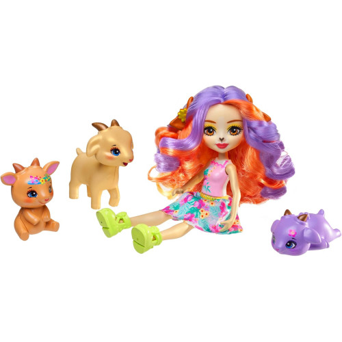 Mattel Enchantimals Sunshine Beach rodinka - Golita Goat s kozí rodinkou