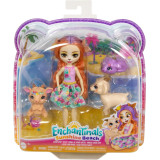 Mattel Enchantimals Sunshine Beach rodinka - Golita Goat s kozí rodinkou