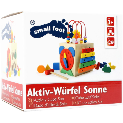 Small Foot Aktivní motorická kostka sluníčko