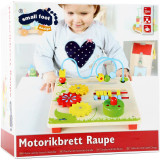 Small Foot Dřevěná motorická tabulka housenka