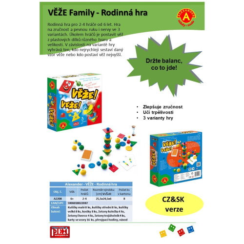 Alexander Věže rodinná hra