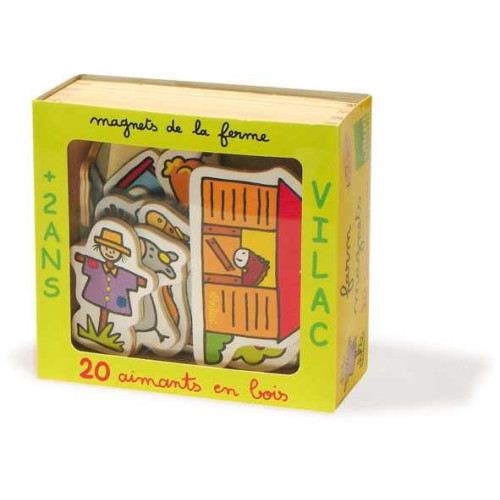 Vilac Dřevěné magnetky zahrada 20ks