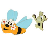 DoDo Dřevěná dekorační magnetka čmeldová