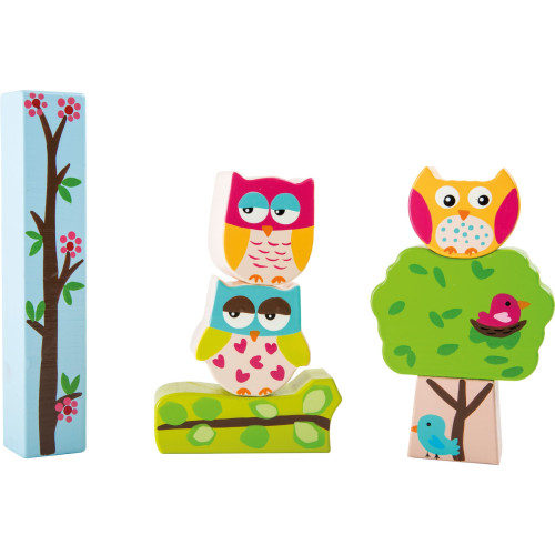 Small Foot Dřevěné puzzle sovičky