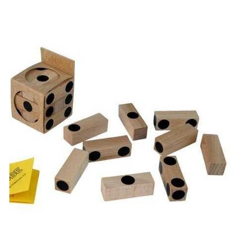 Dřevěný hlavolam kostka Cube