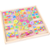 Small Foot Dřevěné korálky květinová louka