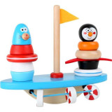 Small Foot Dřevěná motorická balanční hra jžní pól