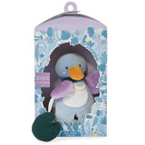 Doudou Dárková sada - plyšová hračka kačenka s listem leknínu 27 cm