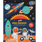 Petit Collage Znovupoužitelné samolepky se scénou Vesmírný průzkum