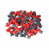 L-W Toys Kreativní set střešní prvky červená a tmavě šedá 120 ks