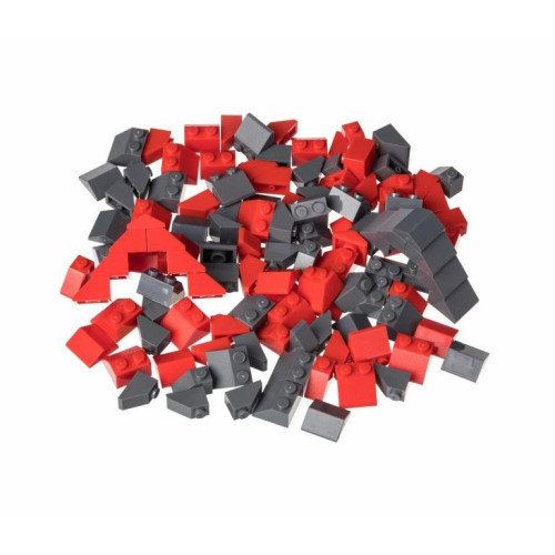 L-W Toys Kreativní set střešní prvky červená a tmavě šedá 120 ks