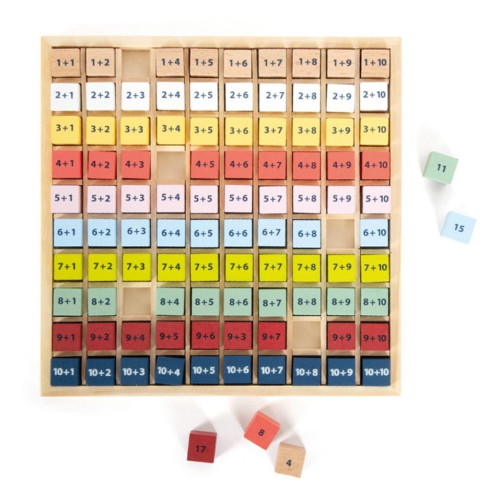 Small Foot Dřevěná vzdělávací tabulka sčítání