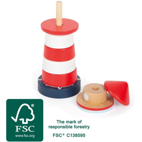 Small Foot Dřevěná nasazovací věž Maják