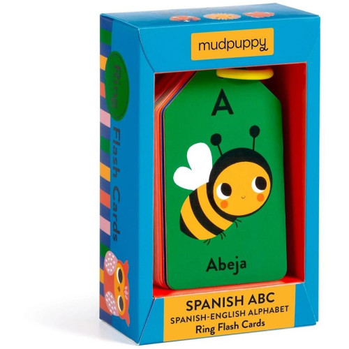 Mudpuppy ABC španělsko-anglické karty na kroužku 27 ks