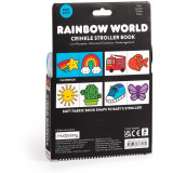 Mudpuppy Látková kniha k zavěšení na kočárek Duhový svět