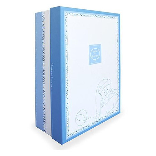 Doudou Dárková sada - plyšový medvídek muchláček s čepičkou