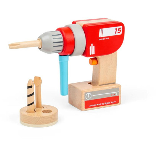 Bigjigs Toys Dřevěná vrtačka