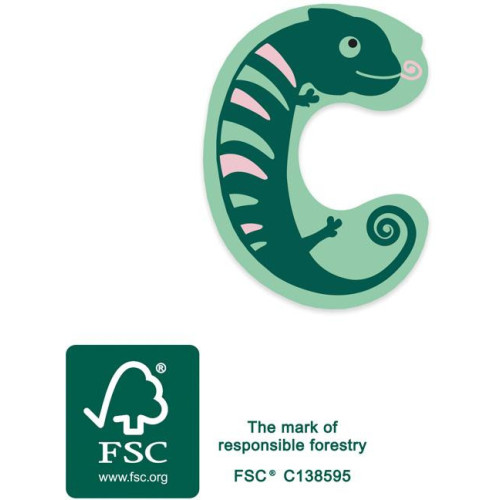 small foot Dřevěné písmeno C