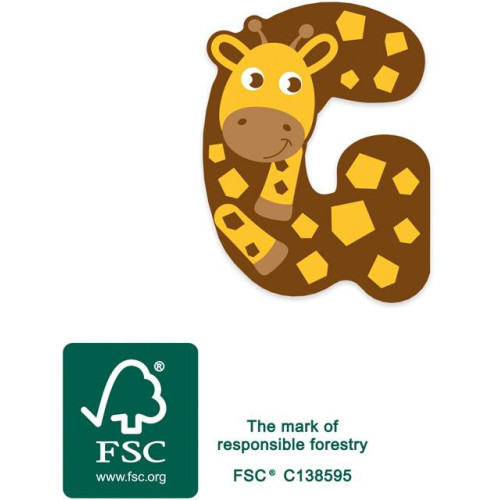 small foot Dřevěné písmeno G