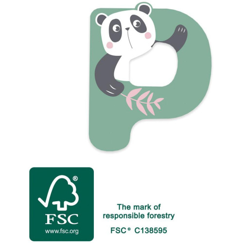 small foot Dřevěné písmeno P