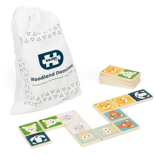 Bigjigs Toys Domino lesní zvířátka