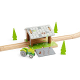 Bigjigs Rail Stodola na kolejích