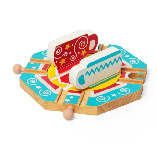 Bigjigs Rail Točna s motivem čajových lístků