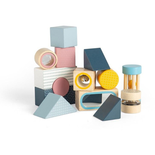 Bigjigs Toys Senzorické kostky