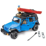 Bruder Jeep Wrangler Rubicon s kajakem a figurkou 1:16