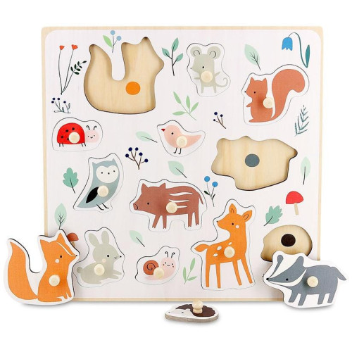 Vilac Lesní zvířátka puzzle s úchytem od Sarah Betz