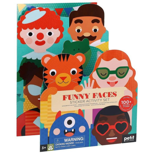 Petit Collage Sada aktivit: Legrační obličeje