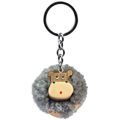 2Kids Toys Dřevěná klíčenka pompon Hroch