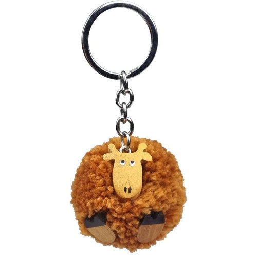 2Kids Toys Dřevěná klíčenka pompon Žirafa