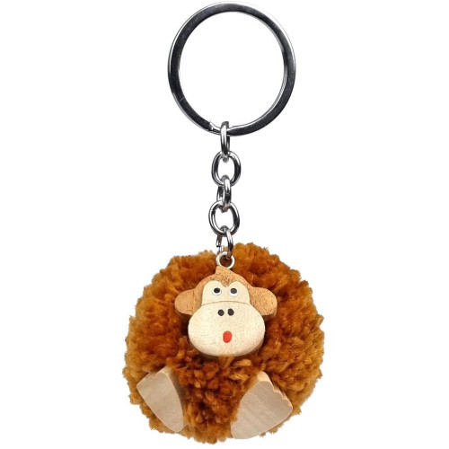 2Kids Toys Dřevěná klíčenka pompon Opice