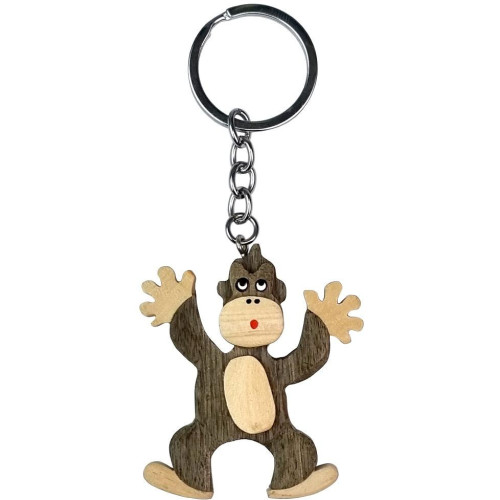2Kids Toys Dřevěná klíčenka velká Opice stojící